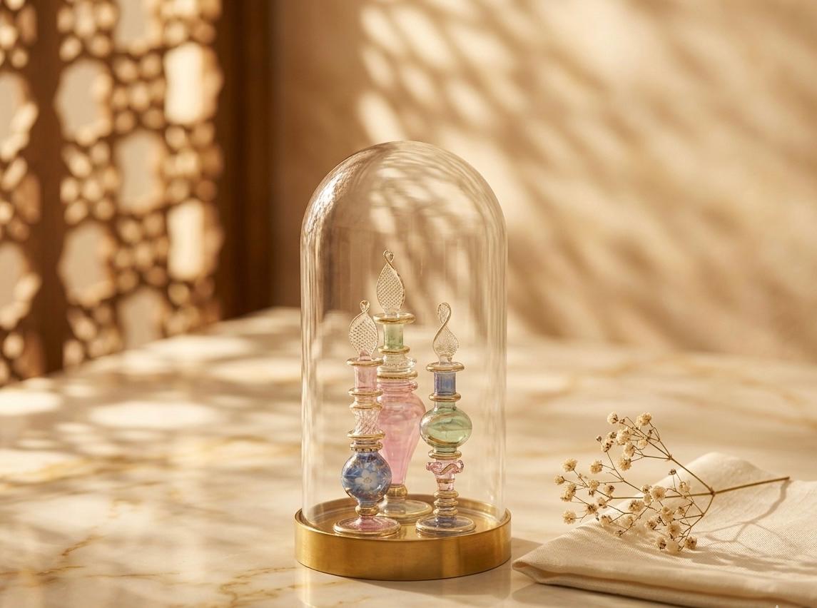 Thurayā — The Gift · Three Bottles Under Glass