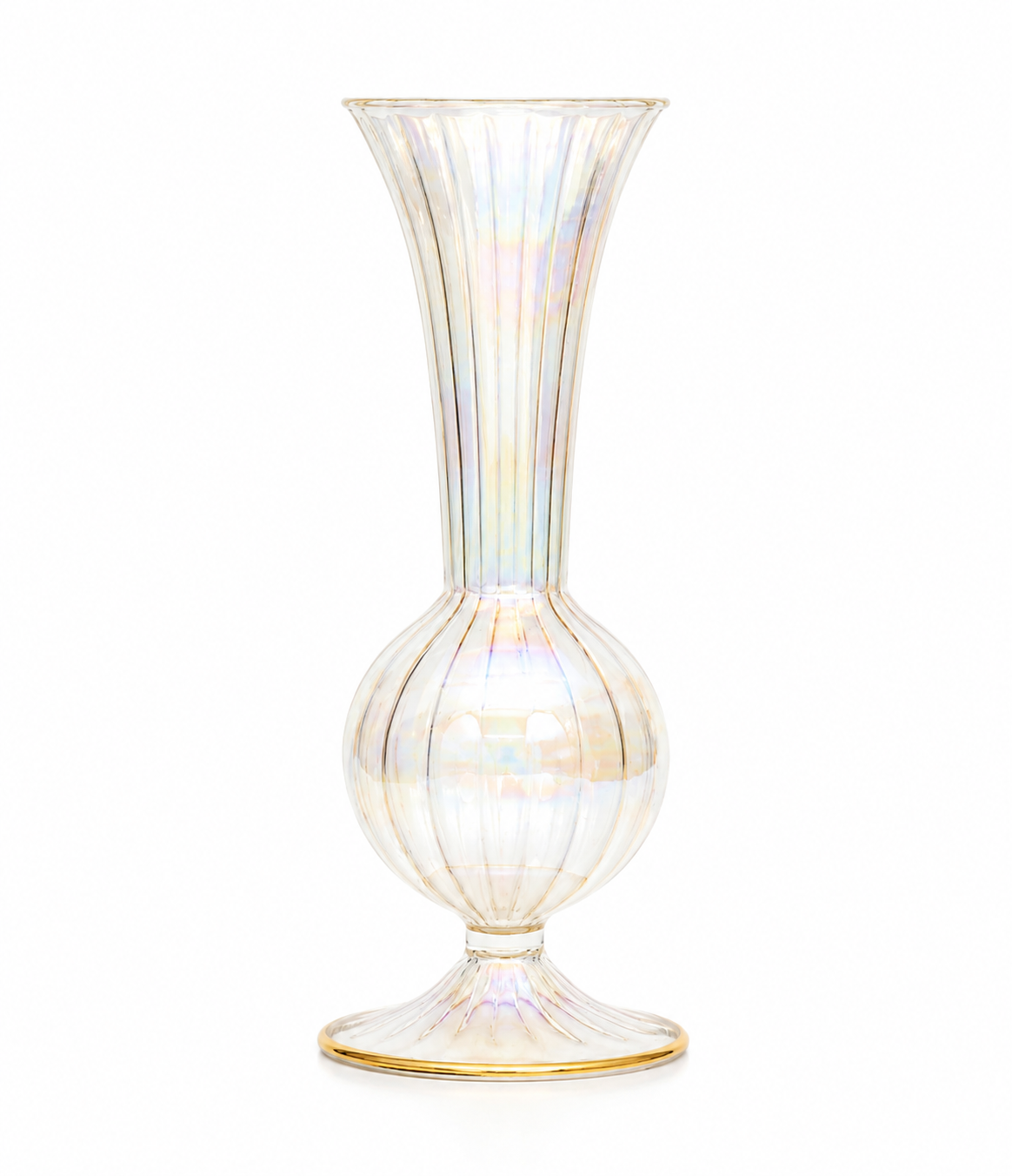 SADAF Iridescent Glass Vase | Mouth-Blown in Cairo | MISHKAH
