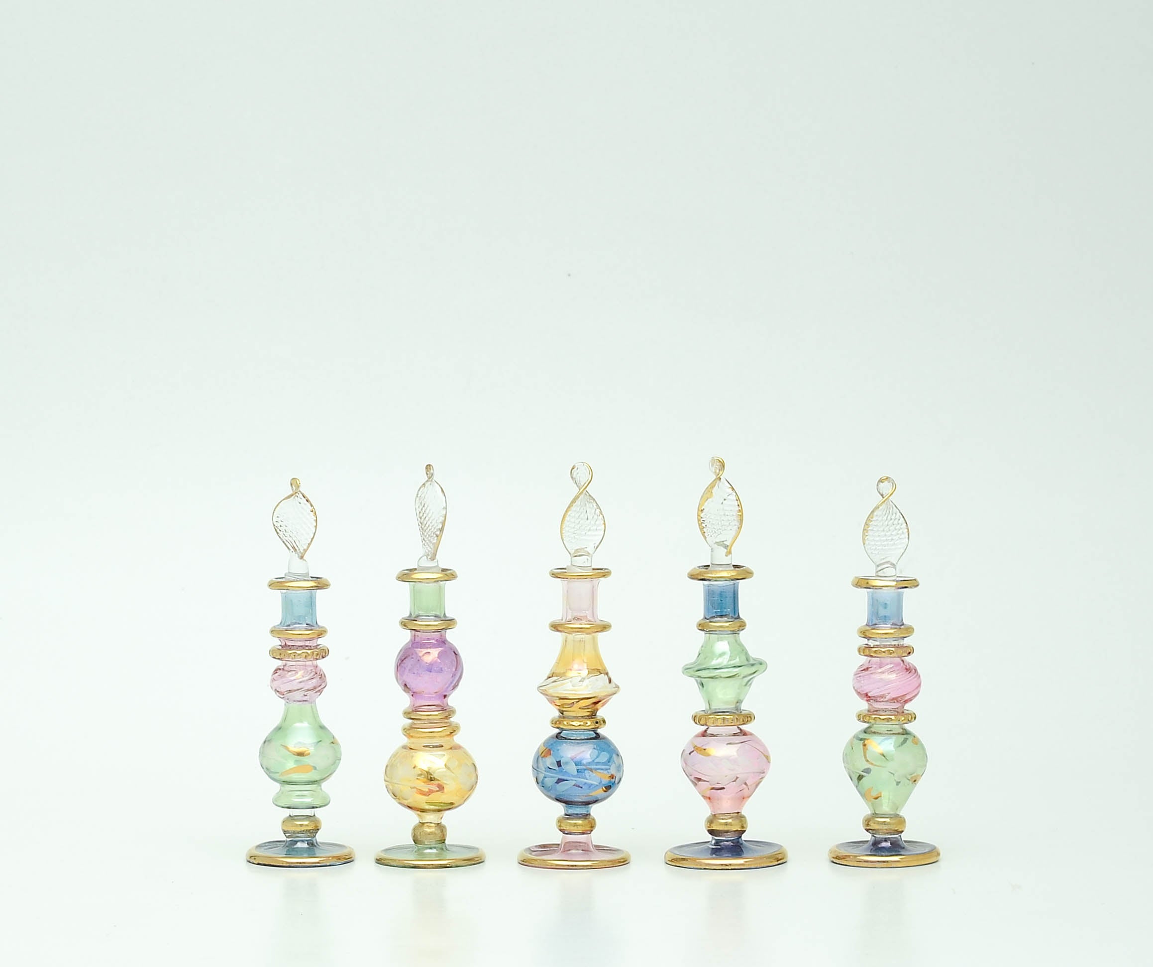 Nile Quintet — Five Hand-Blown Bottles