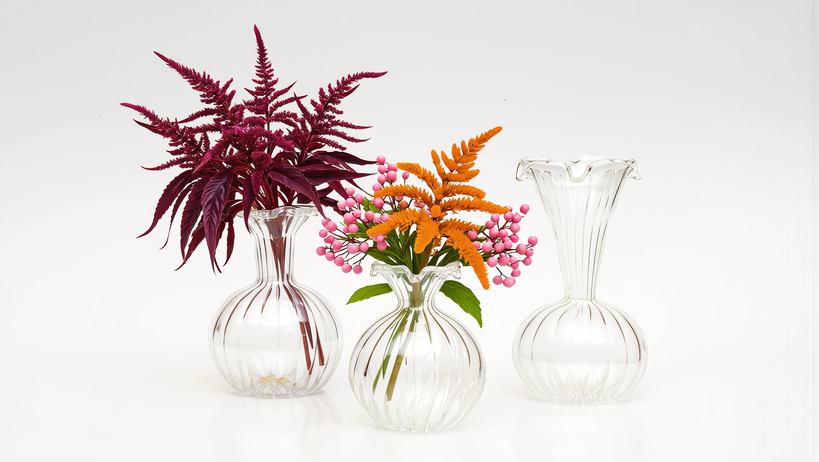 Lumira Aurora Hand-Blown Glass Vase Collection